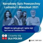 Od 1 kwietnia 2021r. rozpoczyna się NARODOWY #SPIS POWSZECHNY LUDNOŚCI I MIESZKAŃ 2021