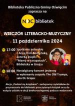 Zapraszamy na Noc Bibliotek 2024