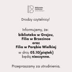 Informacja dotycząca bibliotek